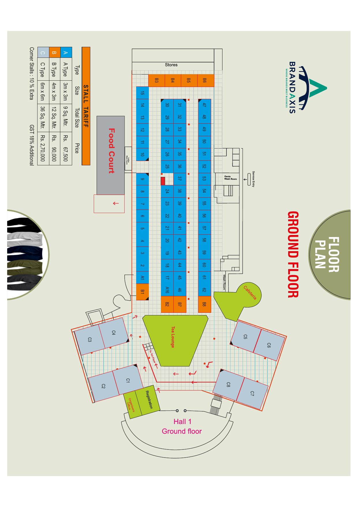 BrandAxis 2026 Ground Floor plan — Hall 1
